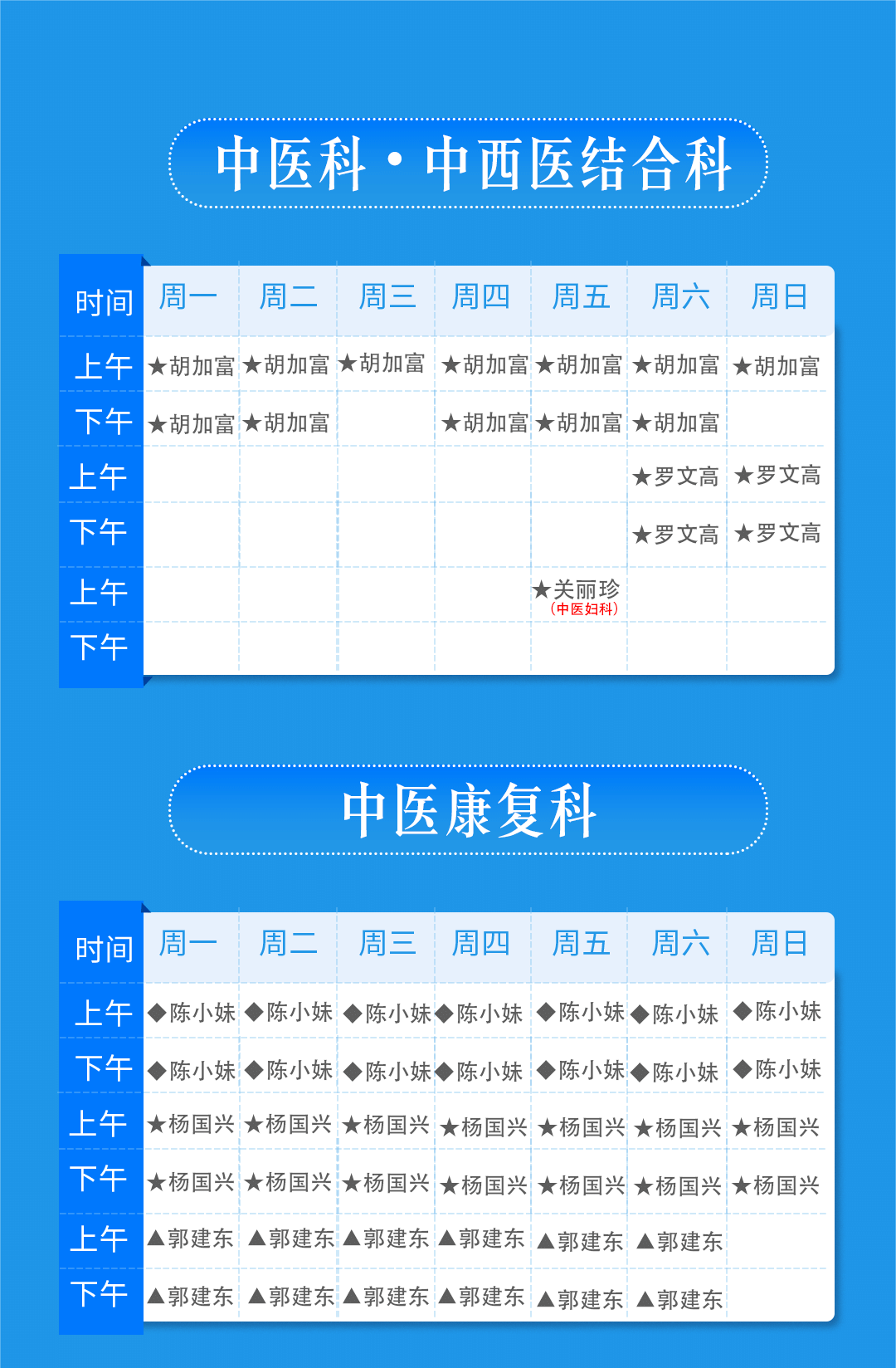 莆田福德醫(yī)院專(zhuān)家門(mén)診排班